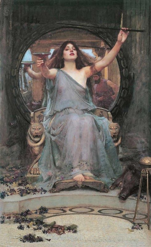 John William Waterhouse, Circe Offering the Cup to Ulysses , 1891