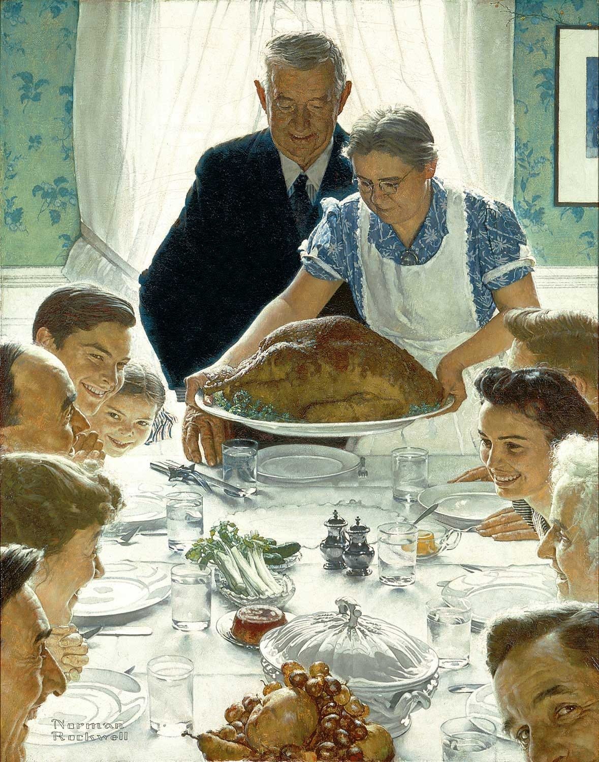 Norman Rockwell, Freedom from Want , 1943