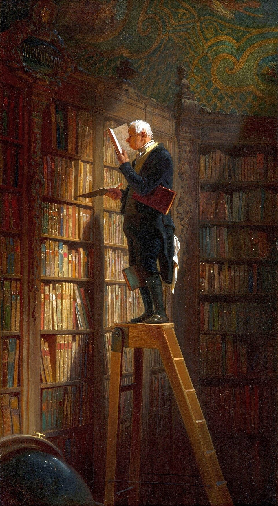 Carl Spitzweg. The Bookworm , 1851