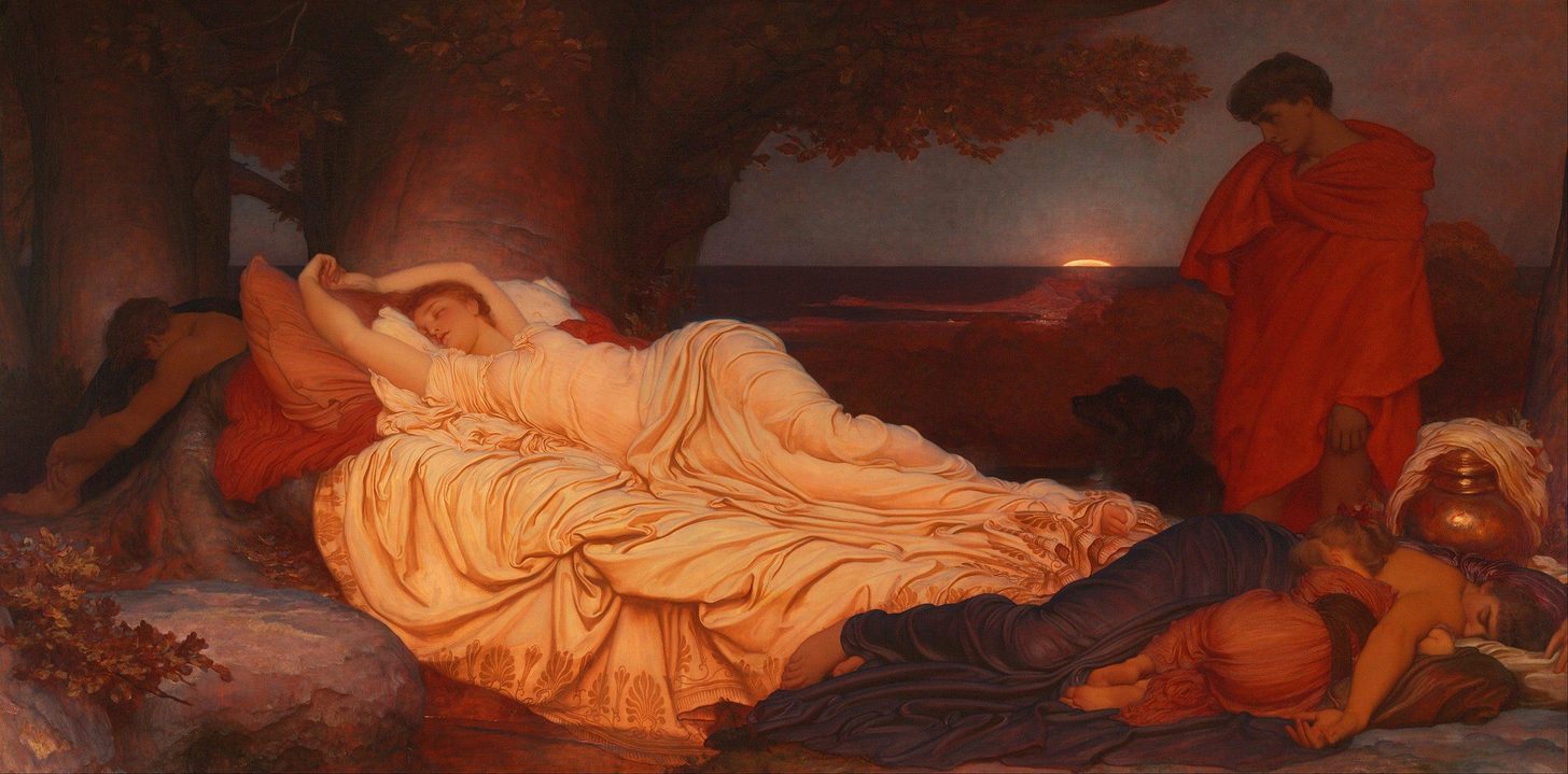 Frederic Leighton, Cymon and Iphigenia , 1884
