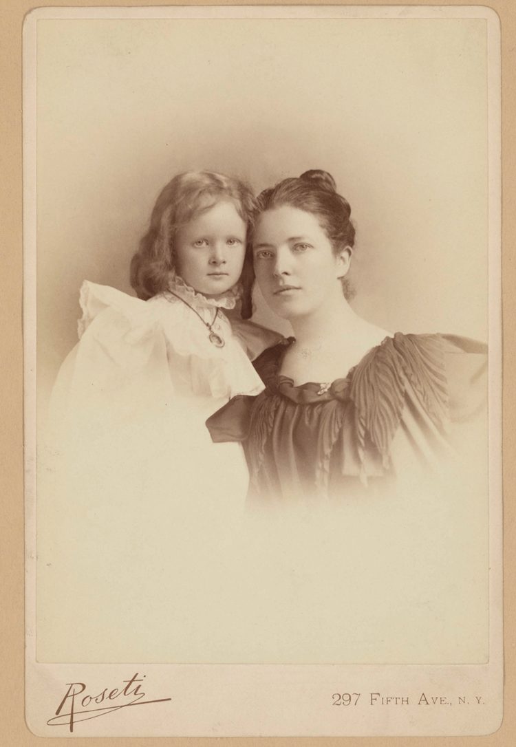 Helen Clay Frick and Adelaide Howard Childs Frick in mourning Dress , ca. 1890