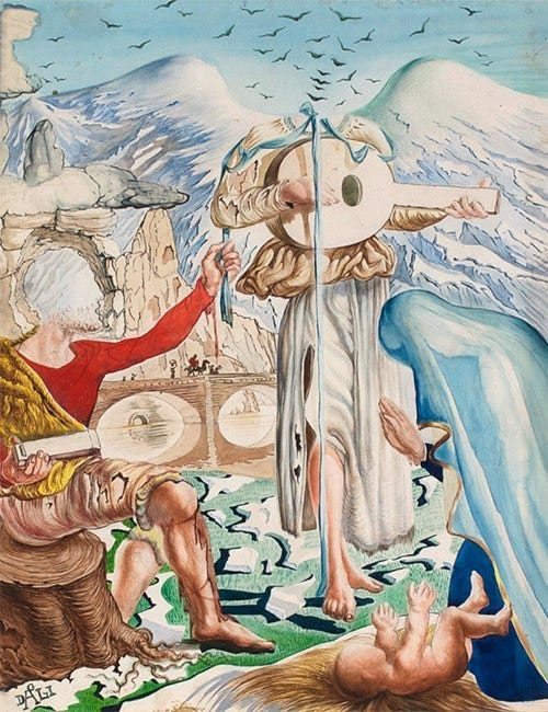 Salvador Dalí, The Angel , 1947